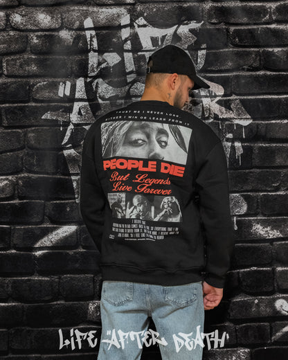 Tupac Black Regular Fit Sweatshirt