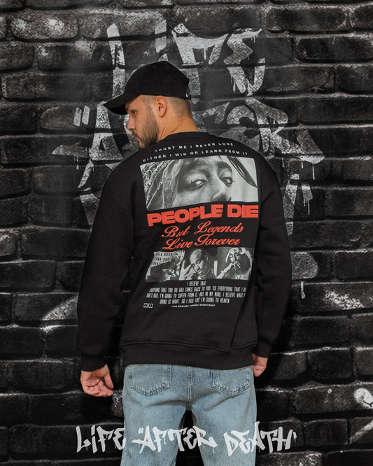 Tupac Black Regular Fit Sweatshirt