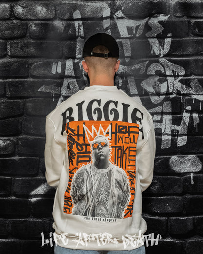 The Notorious B.I.G. White Regular Fit Sweatshirt