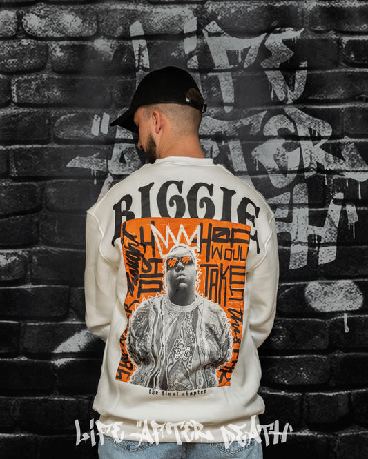 The Notorious B.I.G. White Regular Fit Sweatshirt